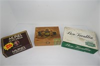 Three Vintage Cigar Boxes
