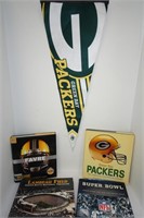 Four Green Bay Packers Hard Cover Books and NEW