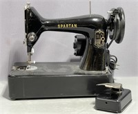 Singer Spartan Sewing Machine - Rolling Case Inclu