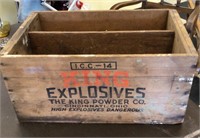 50# King Explosives - 1 1/4"  8" dynamite wood box