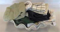 dish rags in a shell