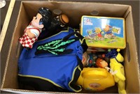 Box lot of toys and other items