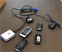 various cell phones / electronics