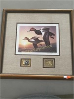 Ducks, Pencil Signed, 619/750, Stamps