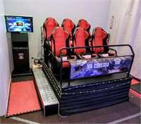 6 seat Virtual Reality Cinema hydrolic simulator