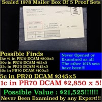 Original sealed box 5- 1978 United States Mint Pro
