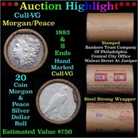 ***Auction Highlight*** 1883 Morgan & S Peace Ends