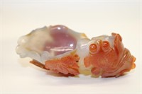 Late 19th-Early 20th Century Carved Chinese Agate