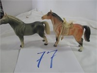 OLD PLASTIC HORSES