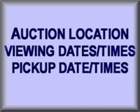 PICKUP DATES & TIMES: Wednesday Aug 24 10 AM -5 PM