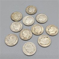 11 1940 SILVER ROOSEVELT DIMES