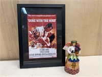 GONE WITH THE WIND MINI POSTER AND GARDEN ANGEL