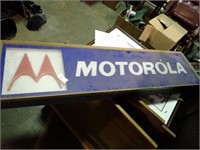 MOTOROLA LIGHTED SIGN 12 X 48  - AS FOUND