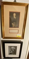 2 PICTURES AUTOGRAPH OF THEODORE ROOSEVELT,