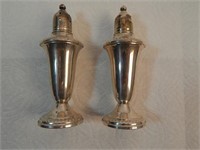 Sterling Silver Weighted Salt Pepper Shakers