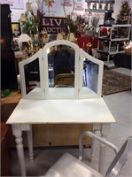 Small white dressing table