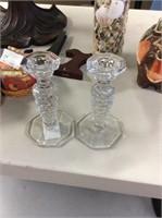 Set of two candleholders