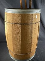 Nail Barrel w/ 3 Wooden Canes