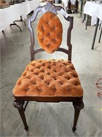 19th century walnut victorian parlor chair