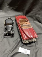 Two diecast car models