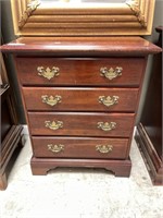 4 Drawer Cherry Queen Anne Side Table