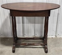 (L) Vintage Wooden Table Slight Damage (Check