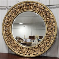 (AF) Round Framed Mirror Appr 46"x46”