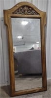 (Q) Wood Framed Mirror 23"x46”