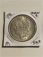 Rare MS High Grade 1896 Morgan Silver Dollar