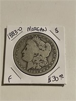 Early 1883-O Morgan Silver Dollar Fine Grade