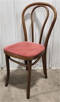 (AG) Wood Chair w/ cushioned seat