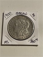 MS High Grade 1900 Morgan Silver Dollar