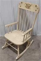 (AG) Small Wooden Children's Rocking Chair with