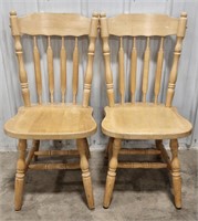 (AO) Wooden High Back Chair. Measures