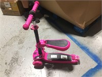Children's Scooter w/ Seat, Pink