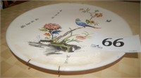 BARTON PORCELAIN HAND PAINTED PLATE WITH HANGER