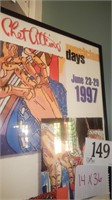 CHET ATKINS MUSICIAN DAYS FRAMED POSTER SIGNED BY