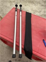 New set of 2 adjustable boat cover rods.