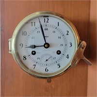 Vintage Swift Brass Ships Clock