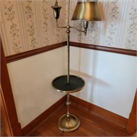 Vintage Brass Floorlamp w/ Table