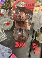 Large amethsyt glass vase