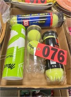 Assorted tennis balls