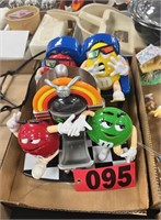 (2) M & M candy dispensers