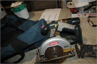 ryobi 18v skill saw ,drill sawsall- no battery-