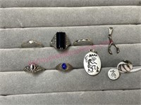 Sterling silver rings -pendant -charms