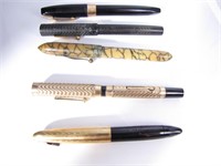 (5) Vintage Fountain Pens with 14K Nibs
