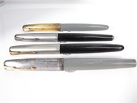 (4) Parker "51" Vintage Fountain Pens