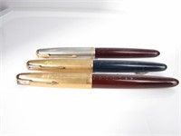 (3) Parker "51" Vintage Fountain Pens