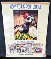1989 NY-PENN BASEBALL LEAGUE POSTER