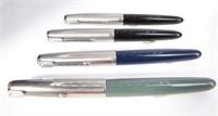 (4) Parker "51" Vintage Fountain Pens